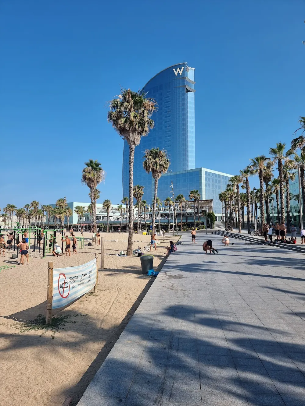 Barceloneta promenade