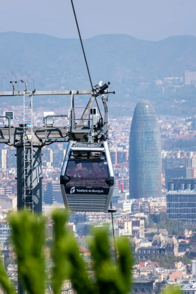 Cable car to Montjuïc