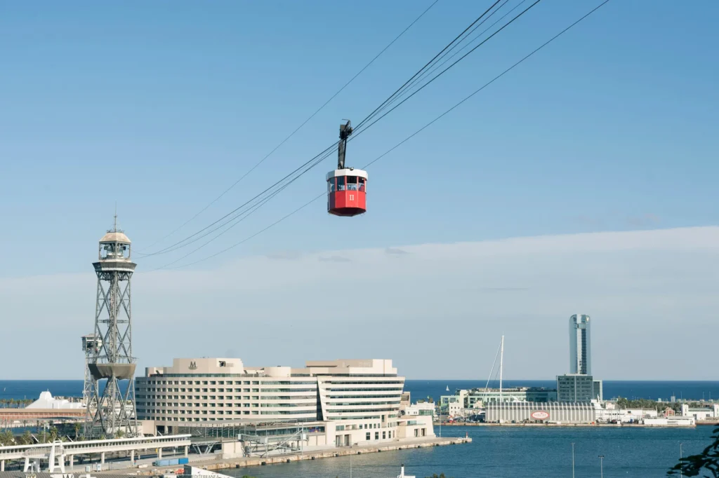 Cable car in barcelona